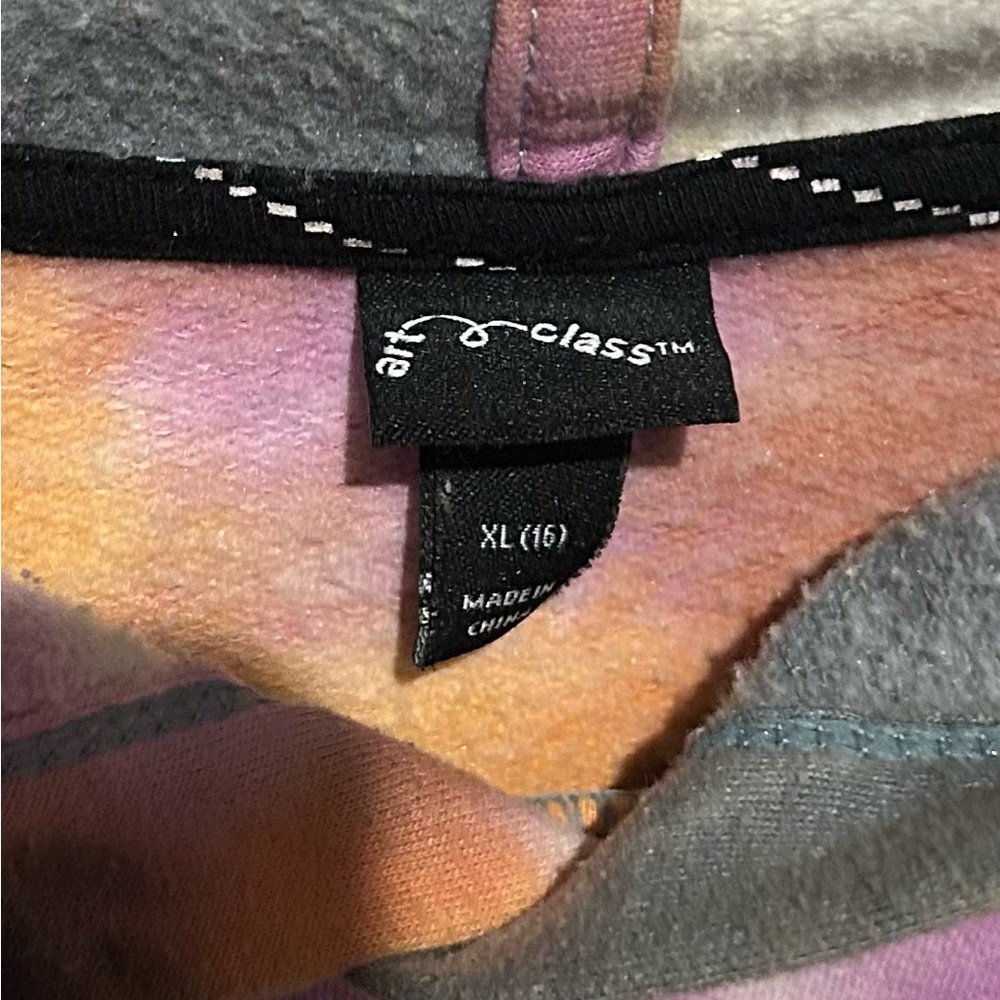 Art Class Tie Dye Hoodie Youth XL - Picture 3 of 4